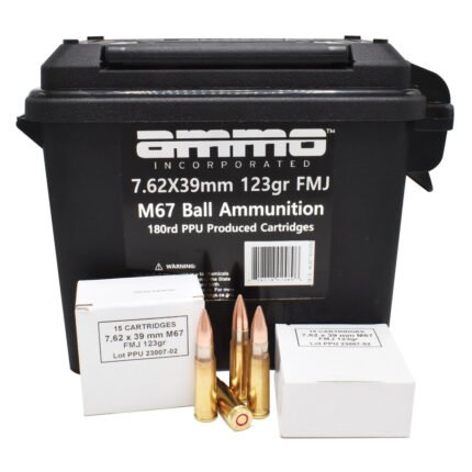 M67 | 7.62x39mm | 123gr | FMJ | 180rd Can
