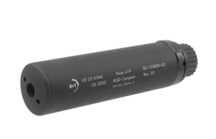 B&T RQD Compact 3-Lug 9mm Suppressor for APC9/MP5